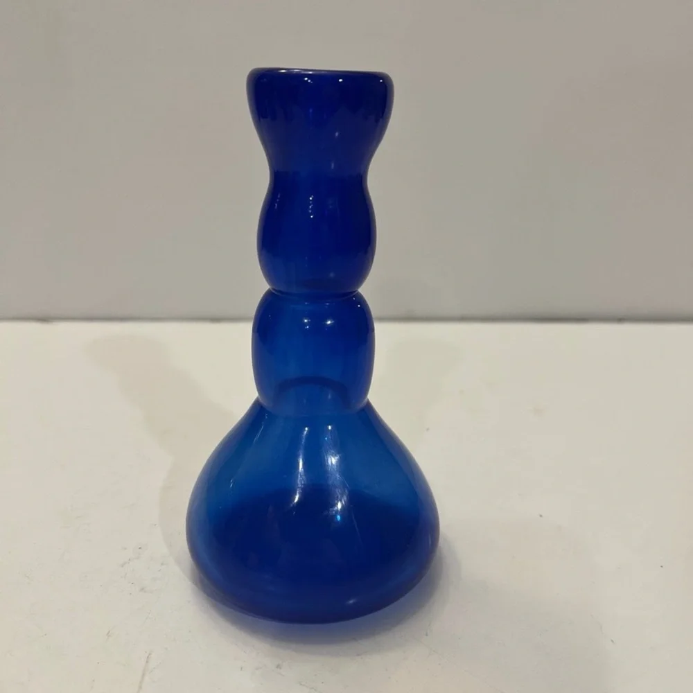 Cobalt blue glass bud vase